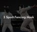 3 Sport Fencing Mask