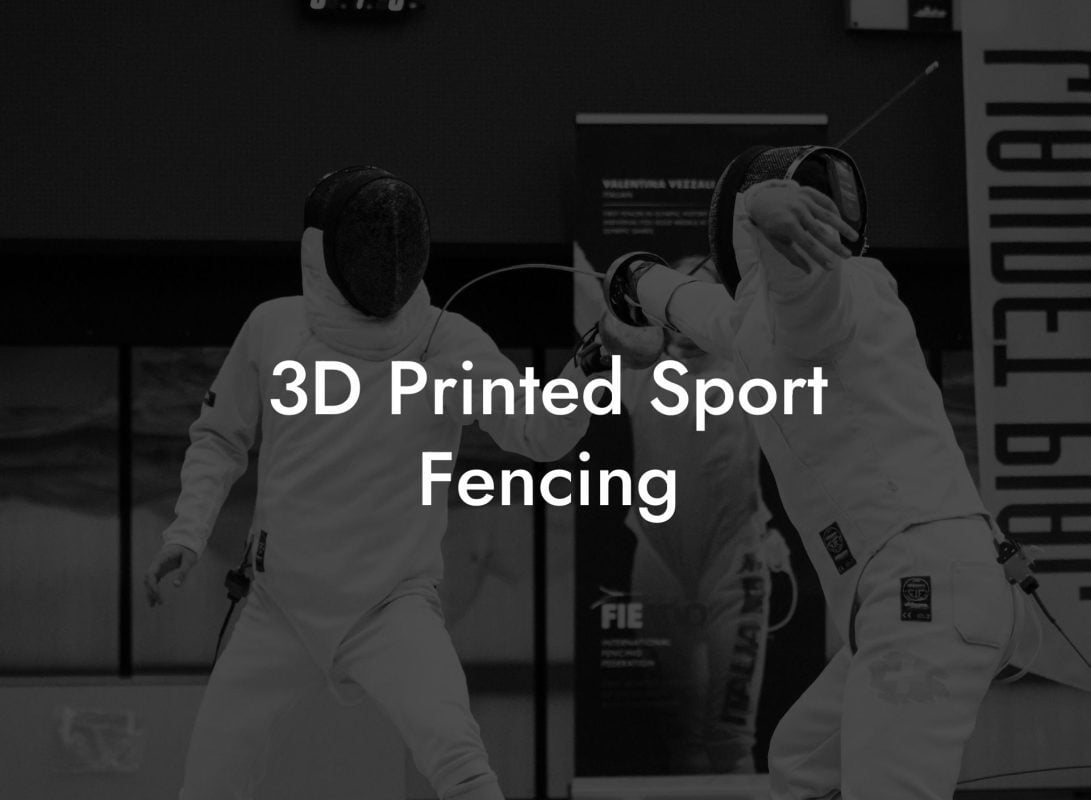 3D Printed Sport Fencing 3D Printed Sport Fencing