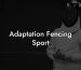Adaptation Fencing Sport