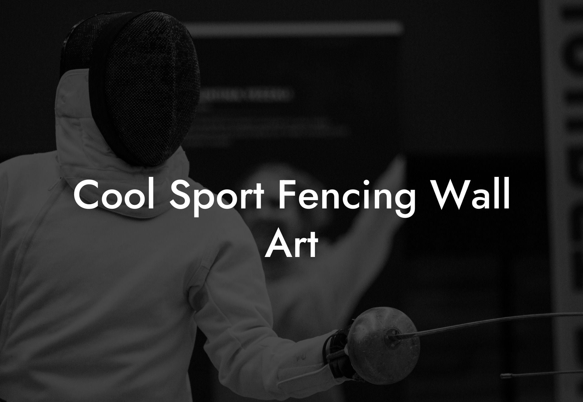 Cool Sport Fencing Wall Art