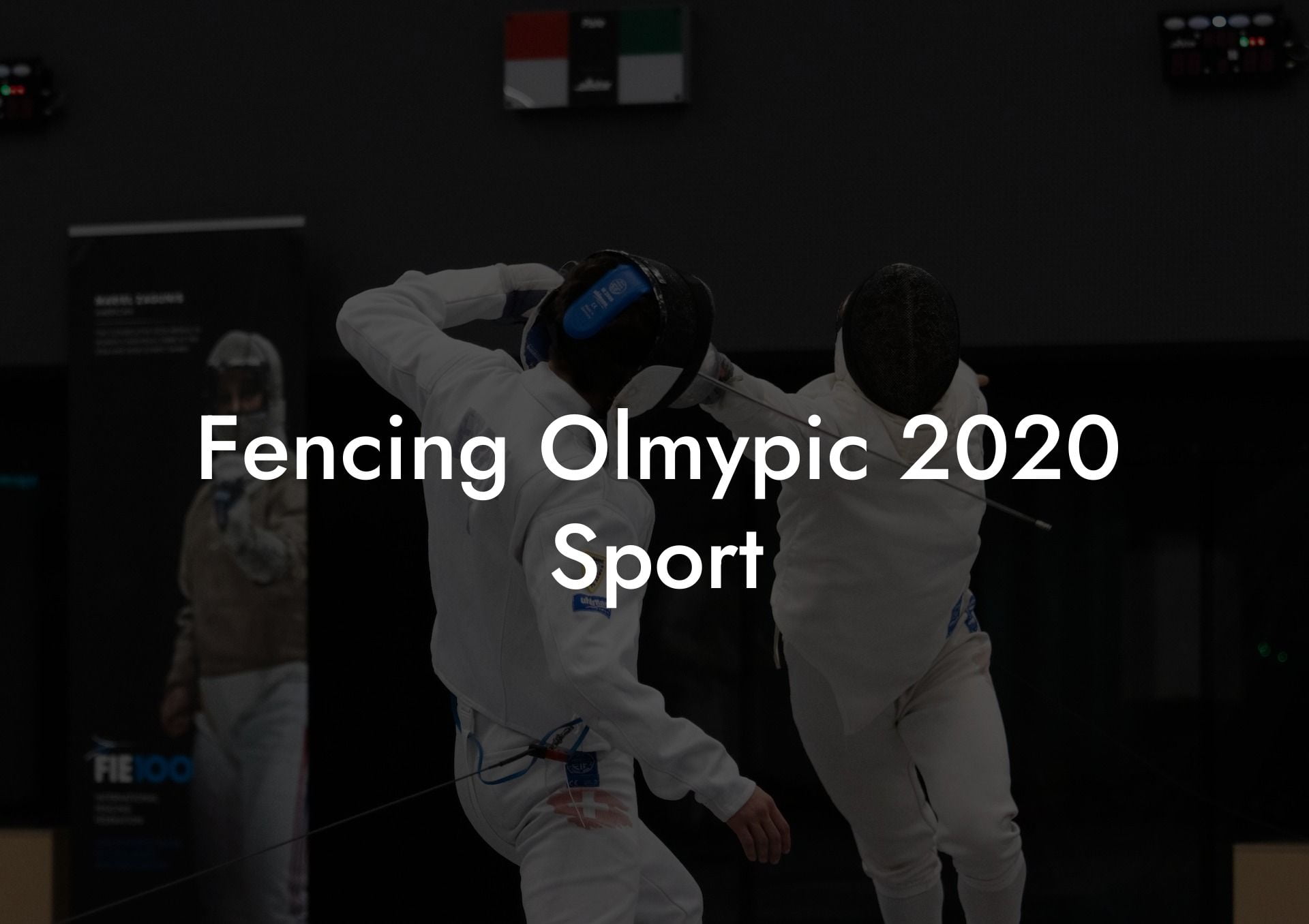 Fencing Olmypic 2020 Sport