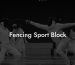 Fencing Sport Block