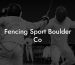 Fencing Sport Boulder Co