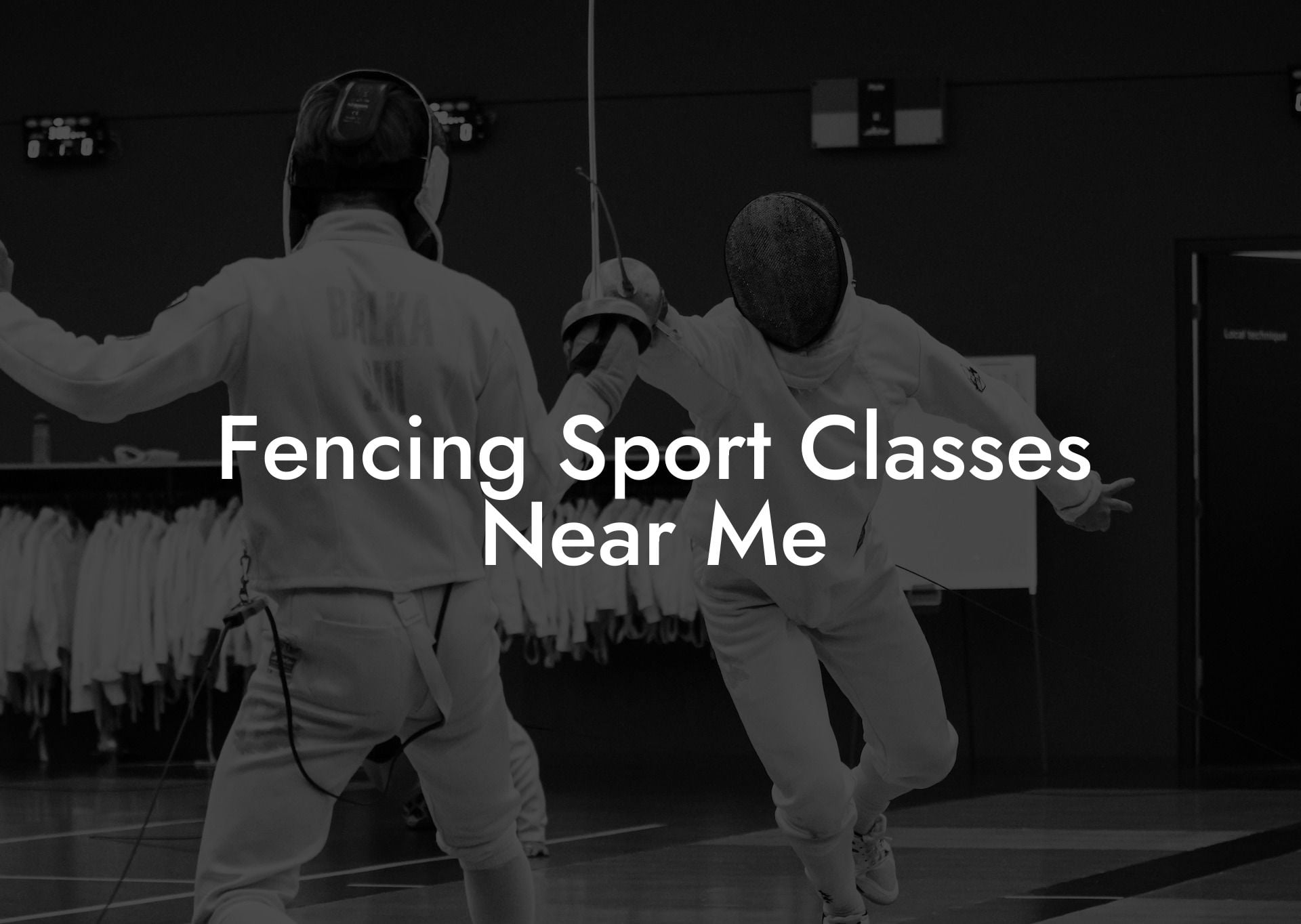 Fencing Sport Classes Near Me