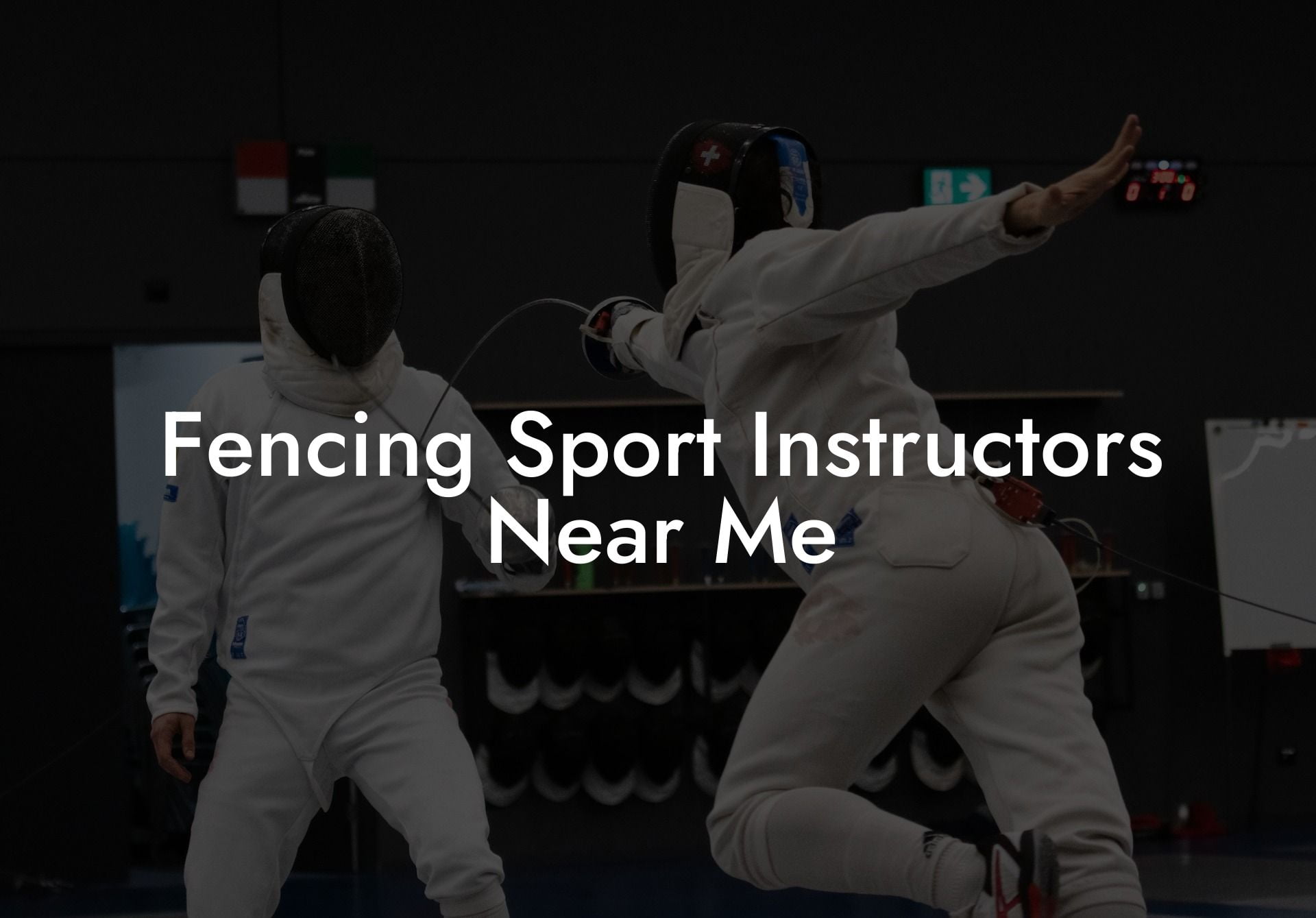 Fencing Sport Instructors Near Me