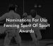 Nominations For Usa Fencing Spirit Of Sport Awards