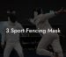 3 Sport Fencing Mask