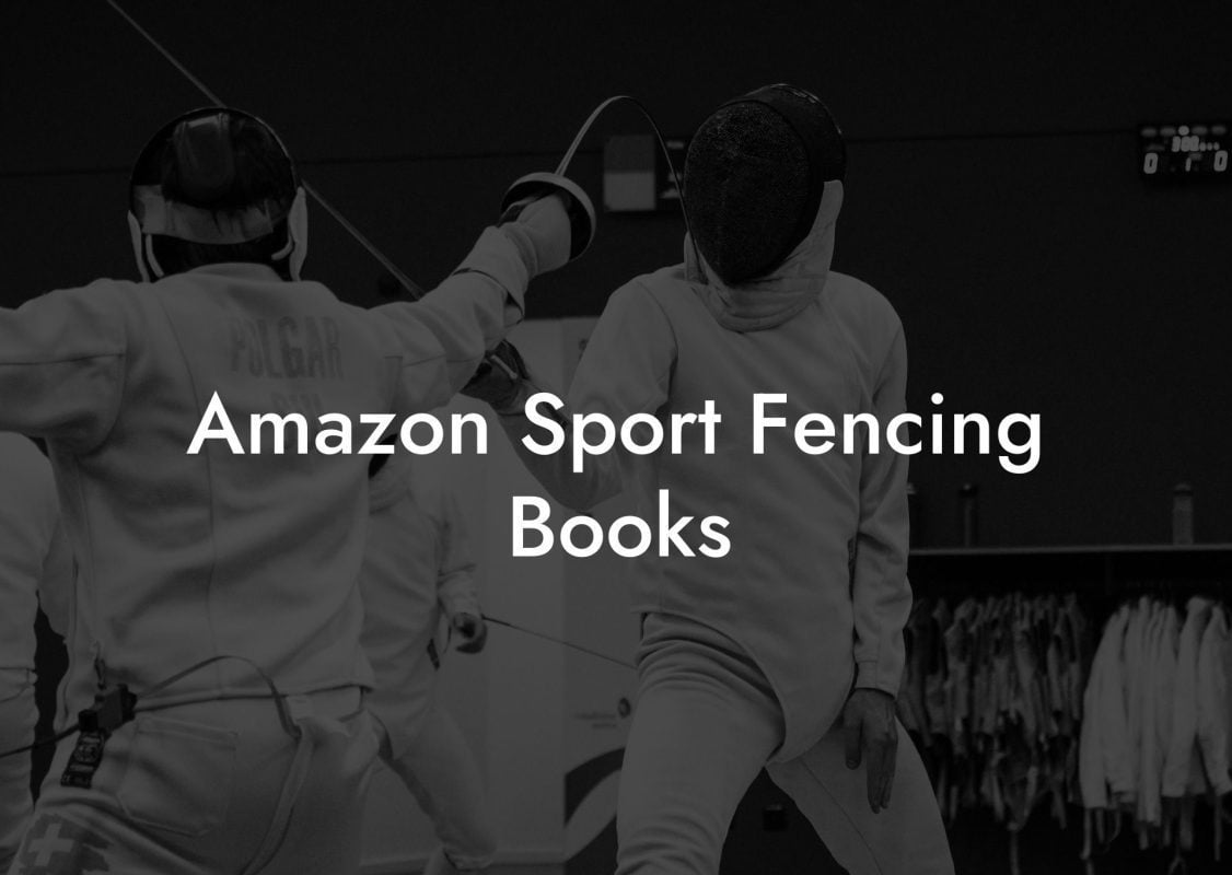 Amazon Sport Fencing Books