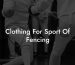 Clothing For Sport Of Fencing