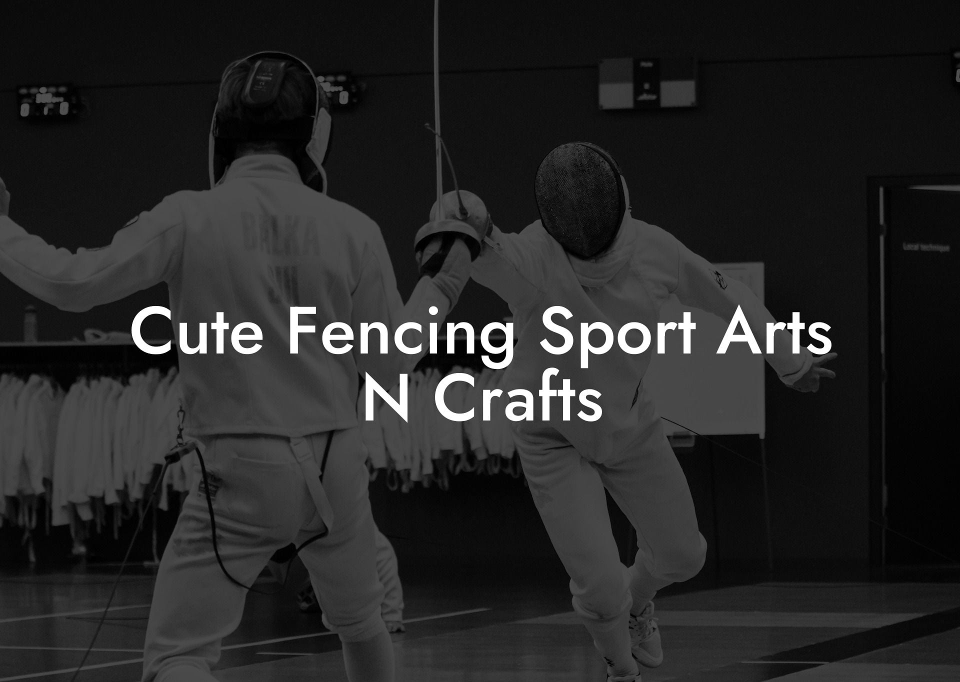 Cute Fencing Sport Arts N Crafts