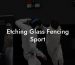 Etching Glass Fencing Sport