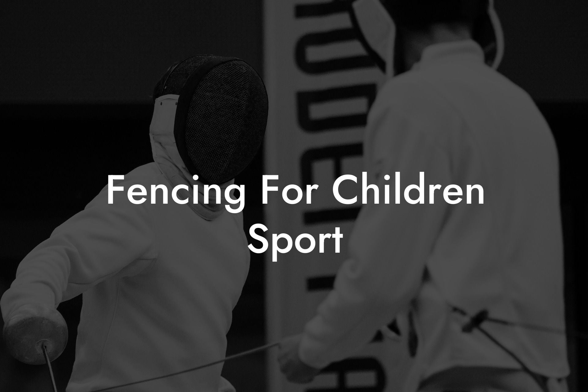 Fencing For Children Sport