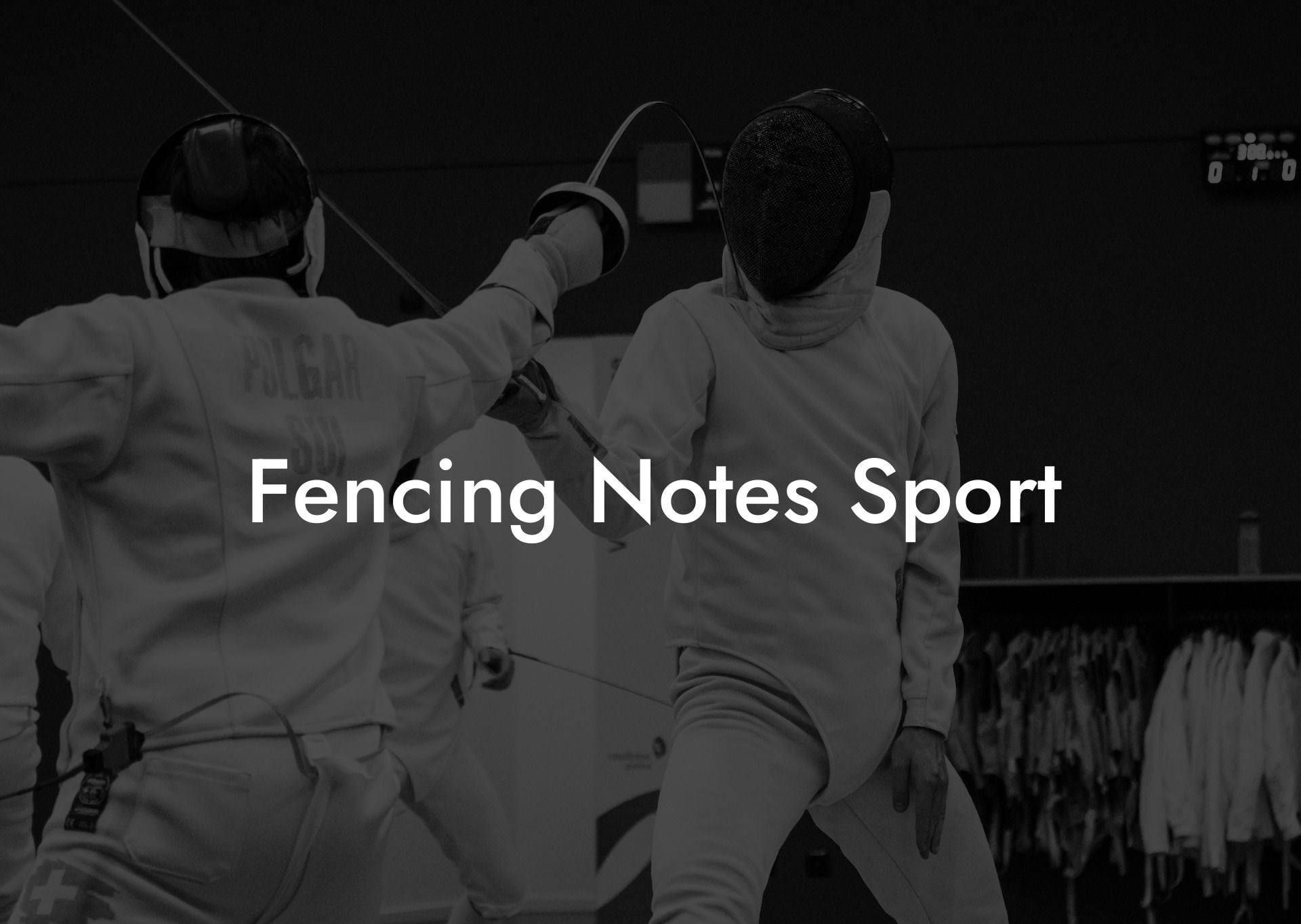 Fencing Notes Sport