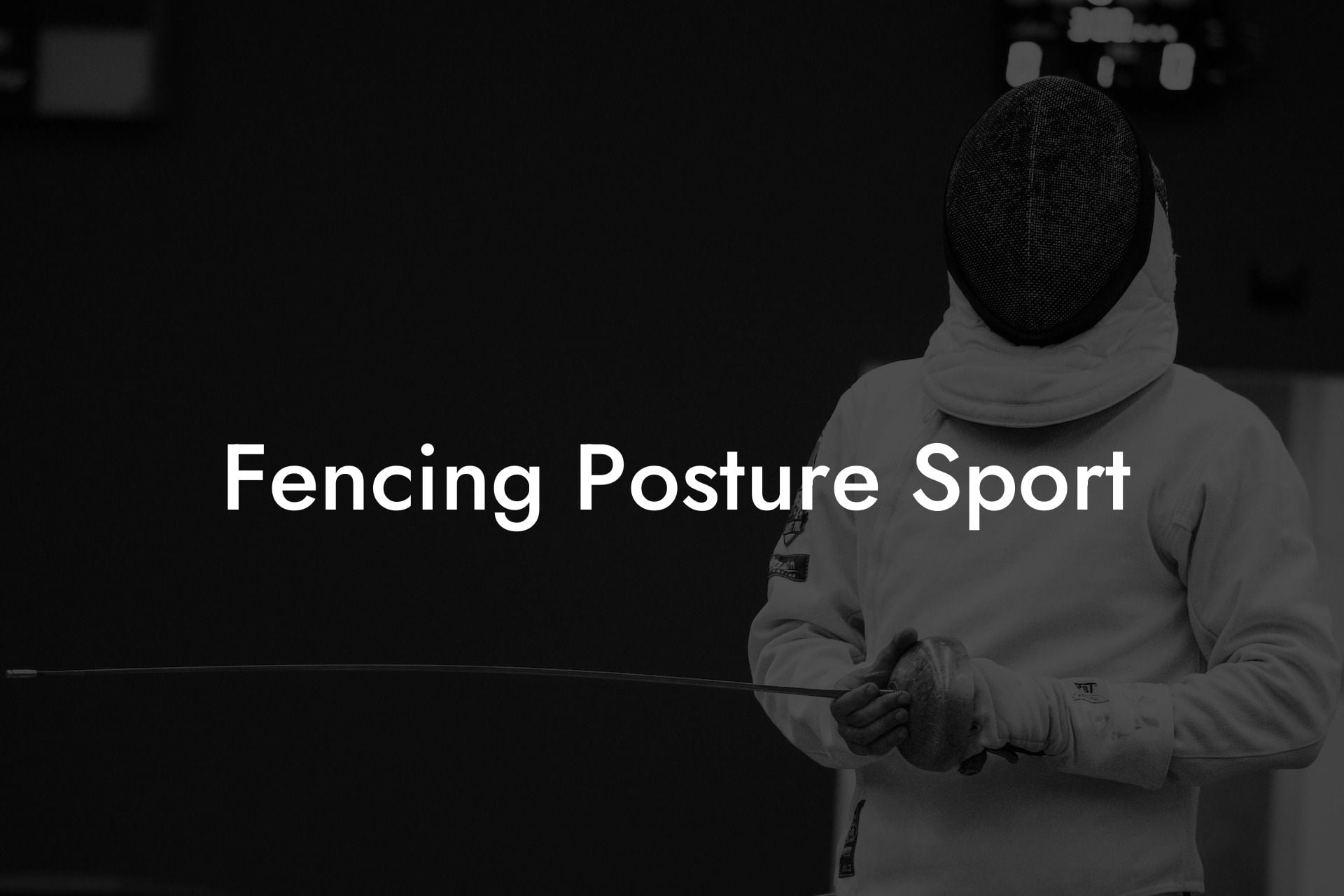 Fencing Posture Sport