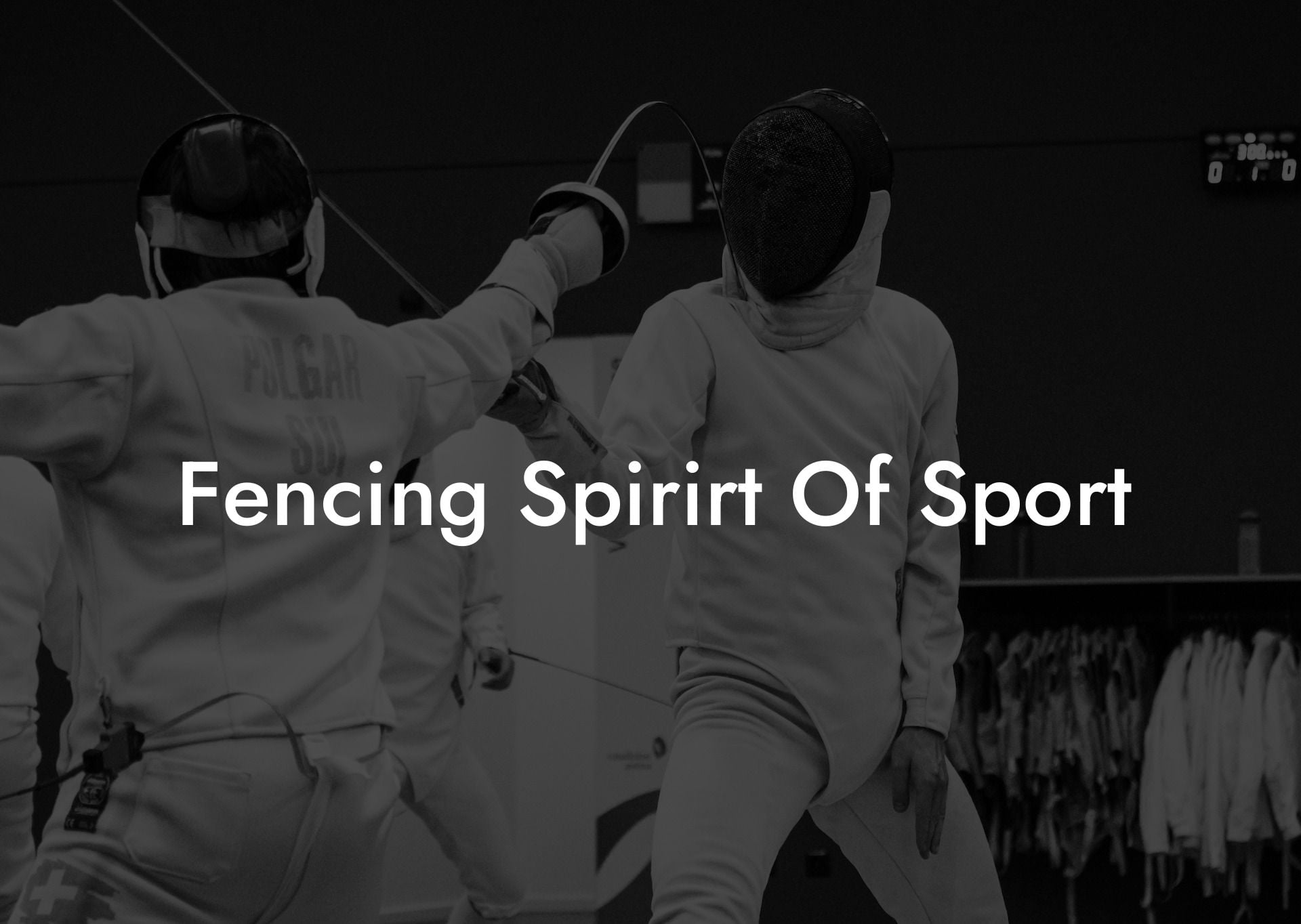 Fencing Spirirt Of Sport