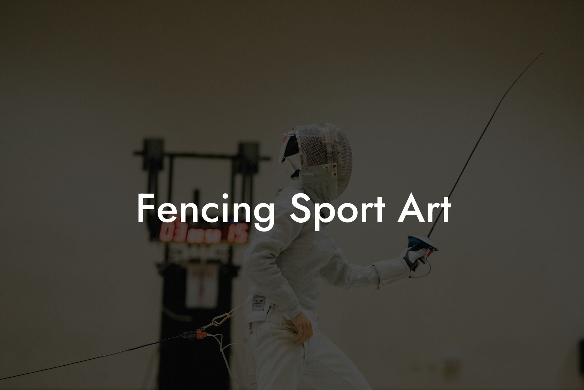 Fencing Sport Art