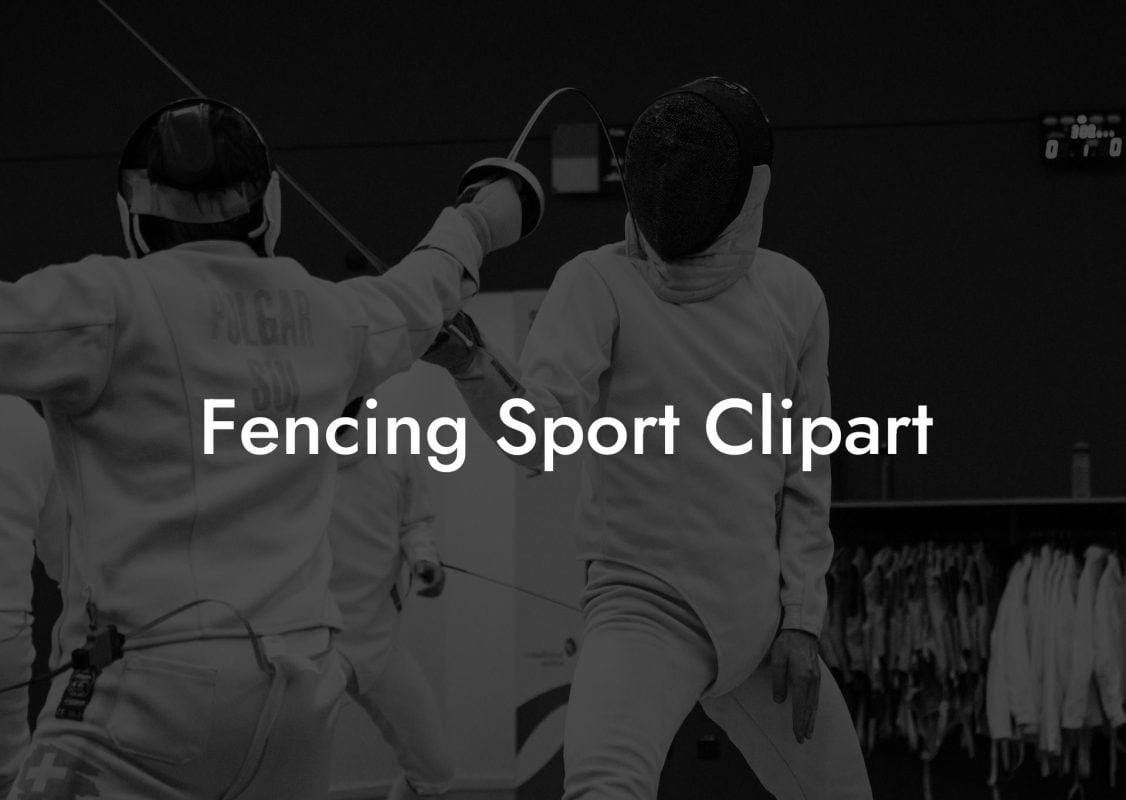 Fencing Sport Clipart