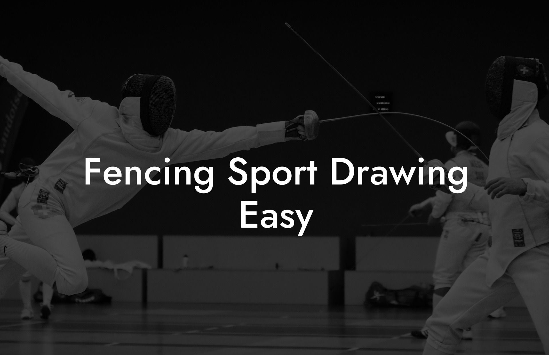 Fencing Sport Drawing Easy