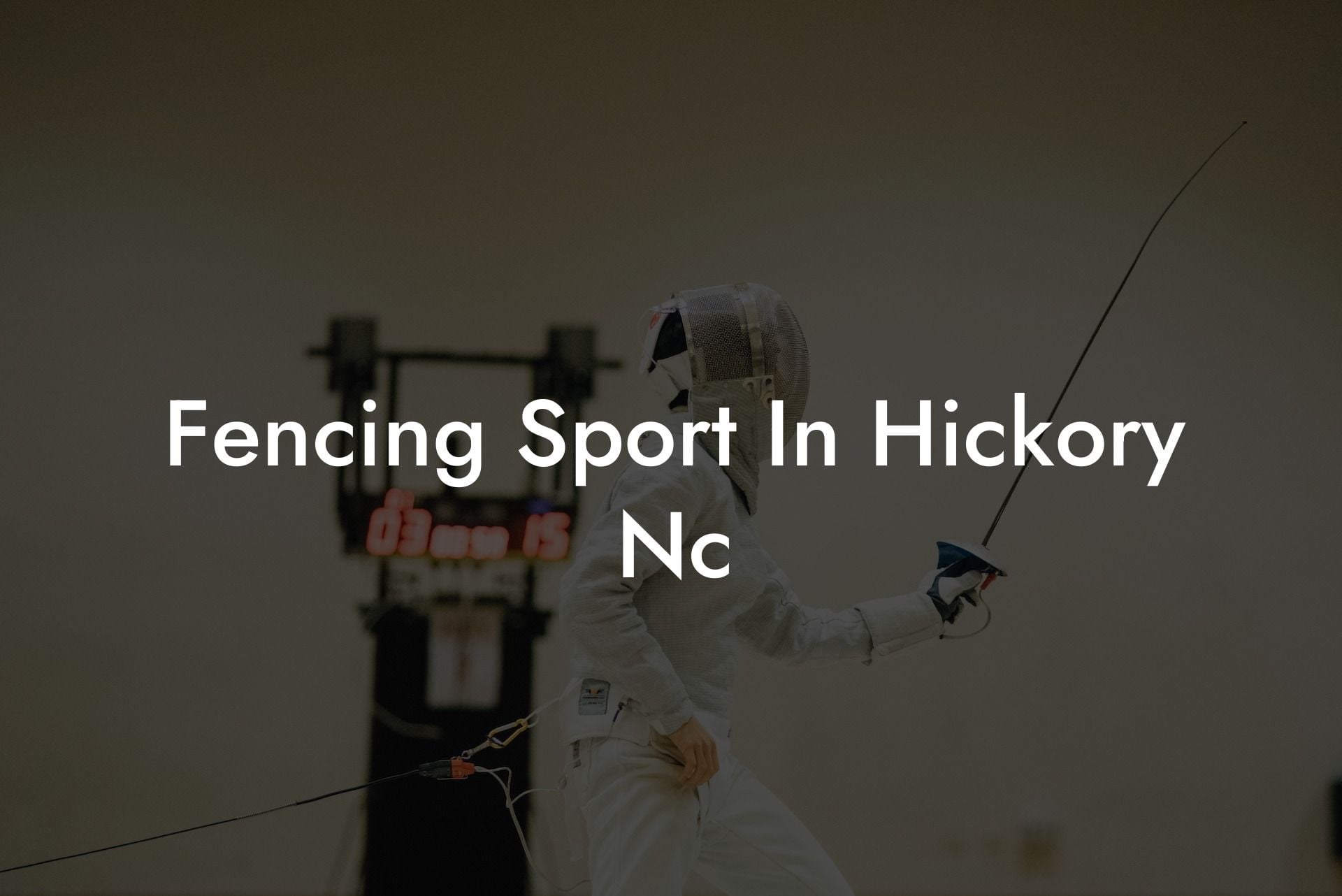 Fencing Sport In Hickory Nc