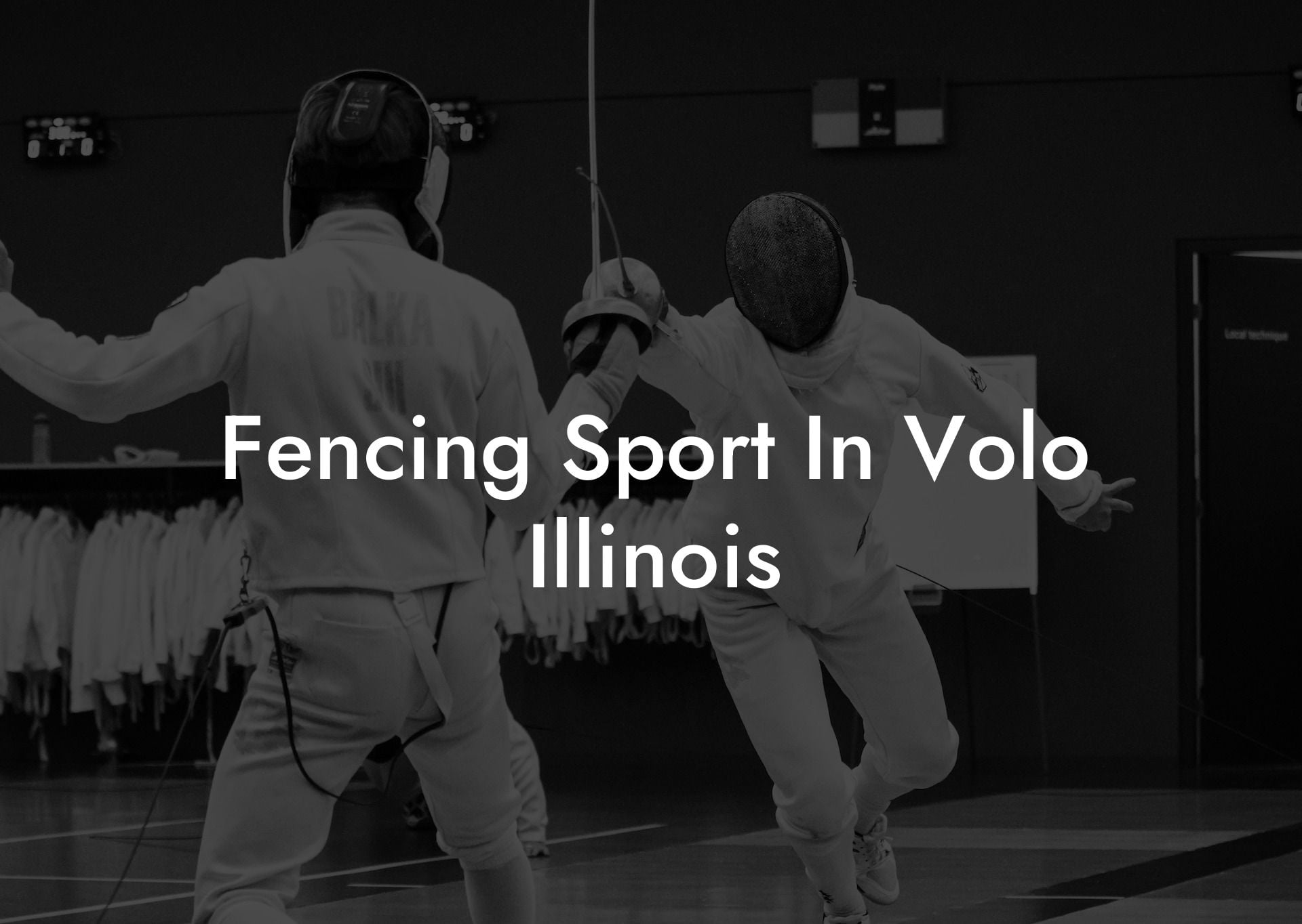 Fencing Sport In Volo Illinois