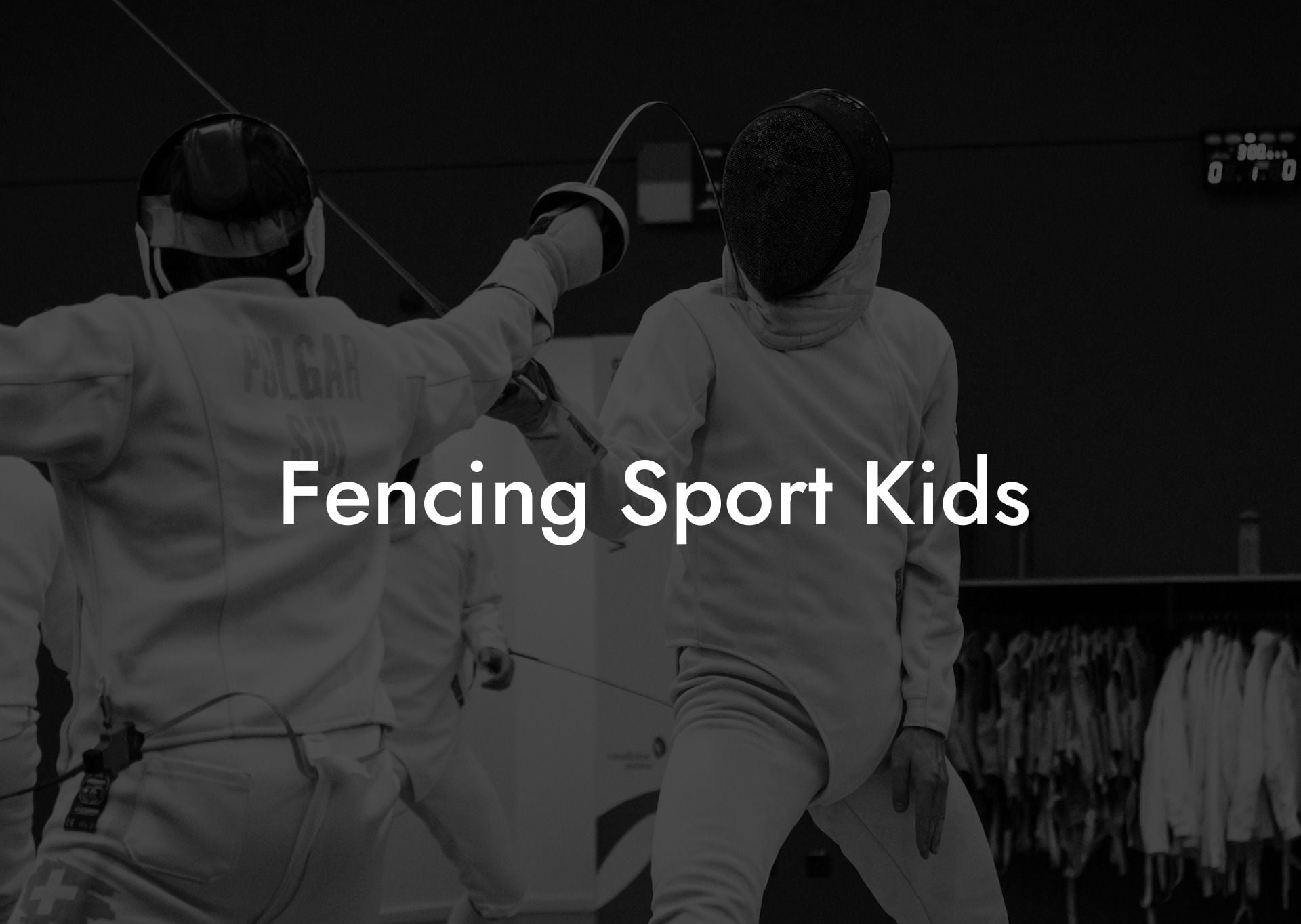 Fencing Sport Kids