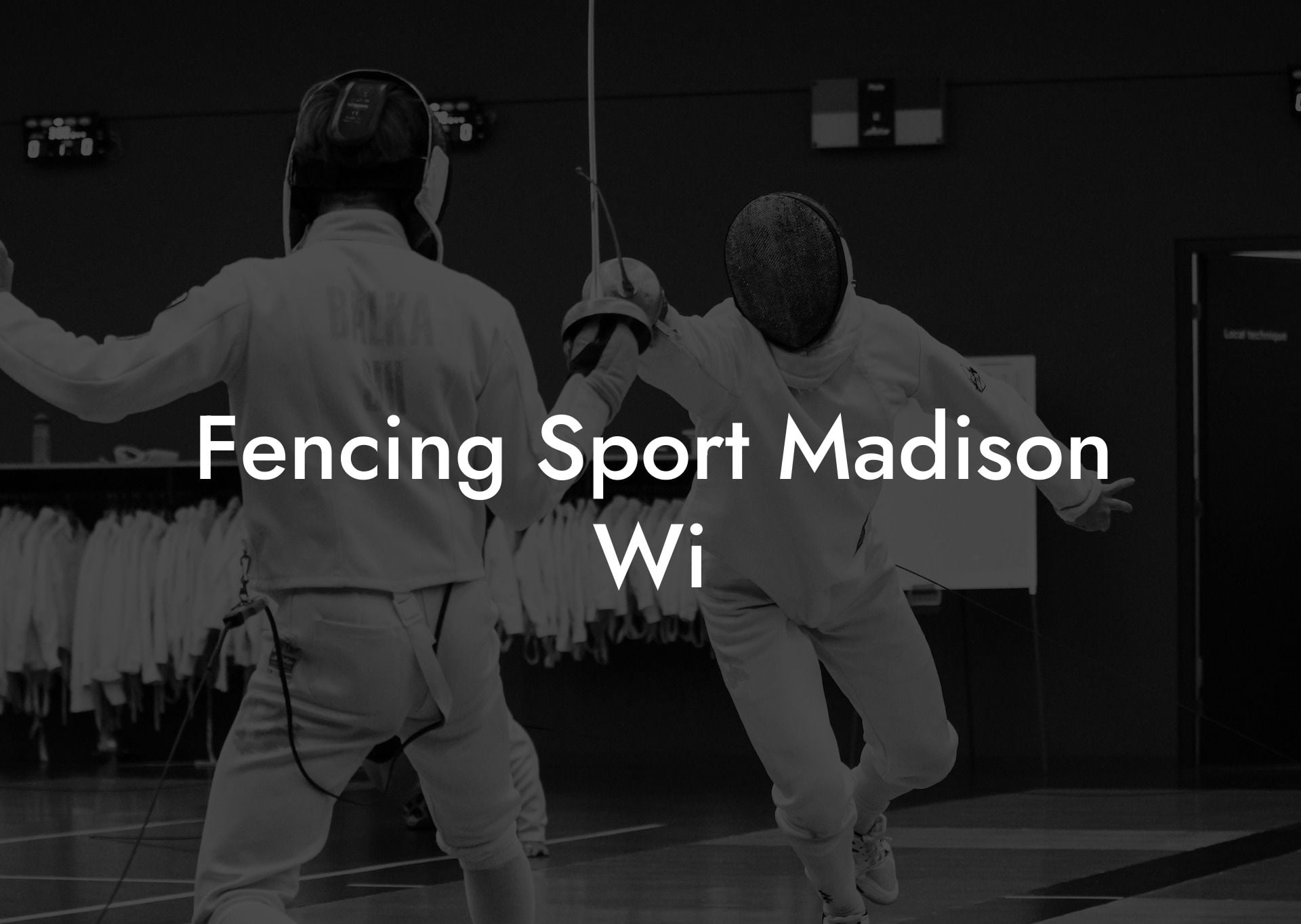 Fencing Sport Madison Wi