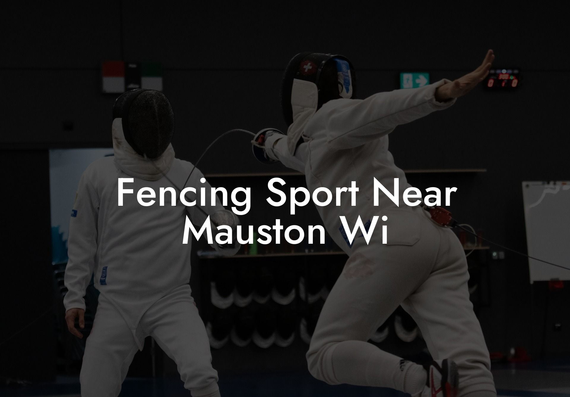 Fencing Sport Near Mauston Wi