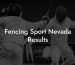 Fencing Sport Nevada Results