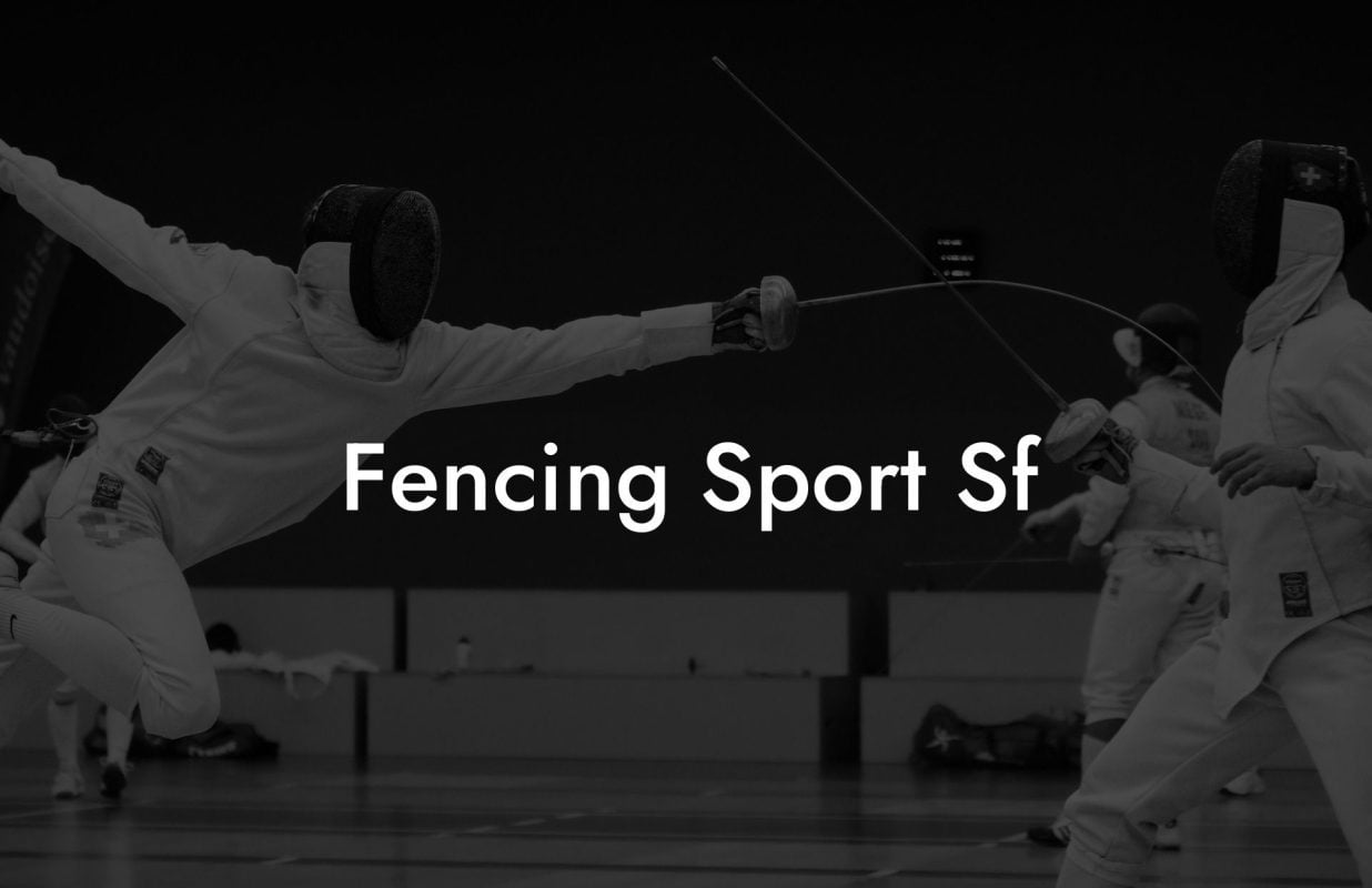 Fencing Sport Sf