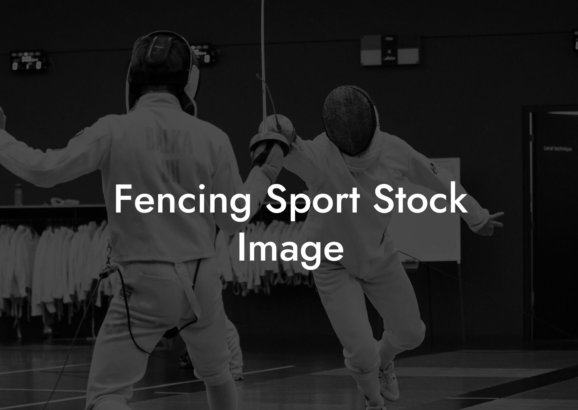 Fencing Sport Stock Image