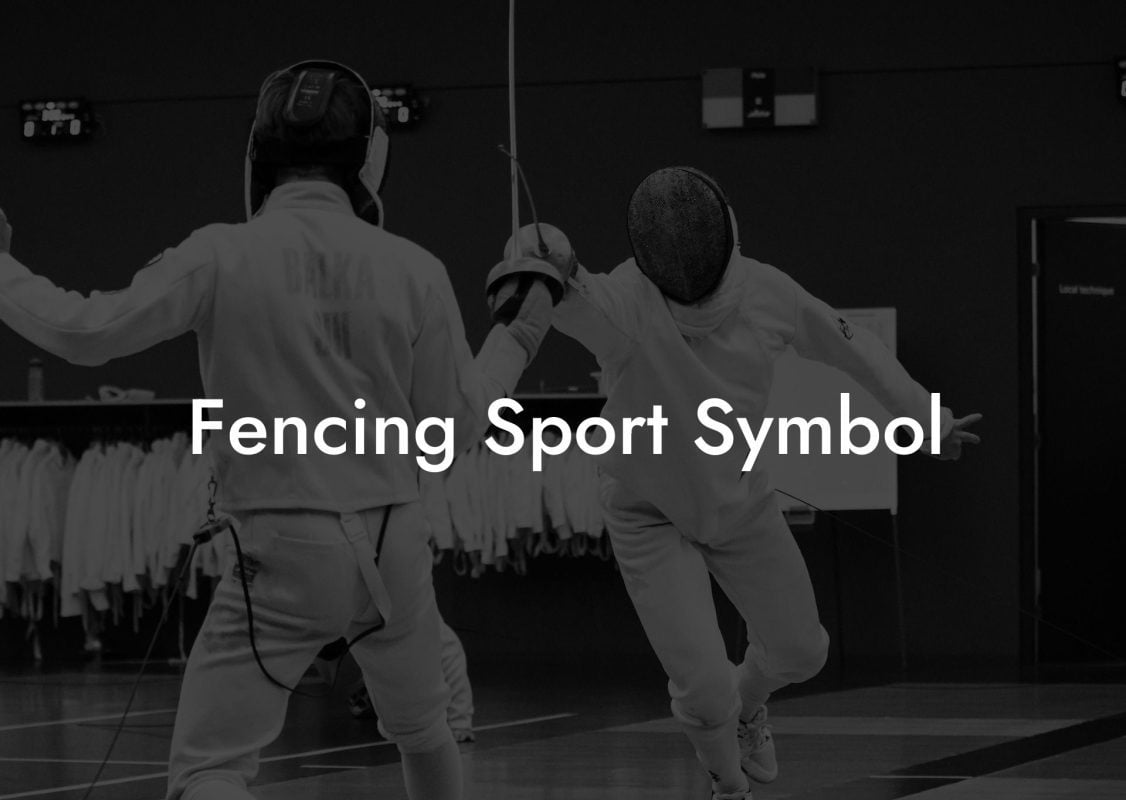 Fencing Sport Symbol