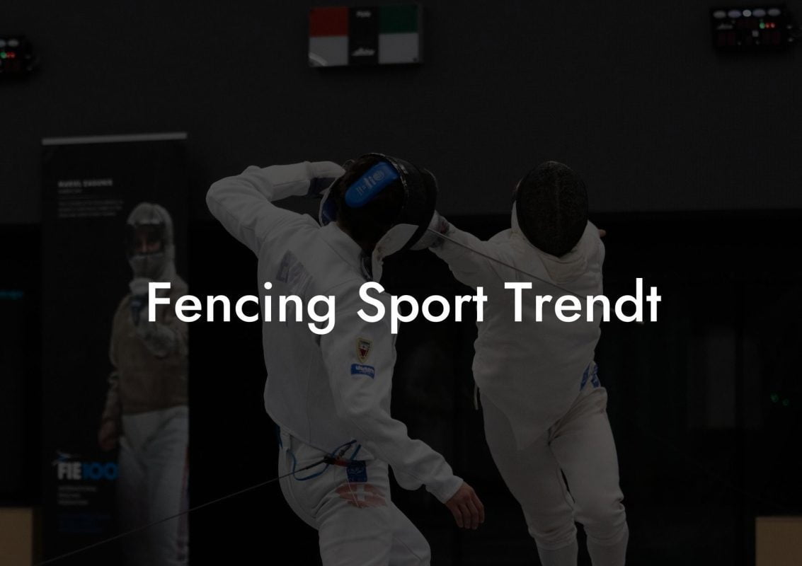 Fencing Sport Trendt