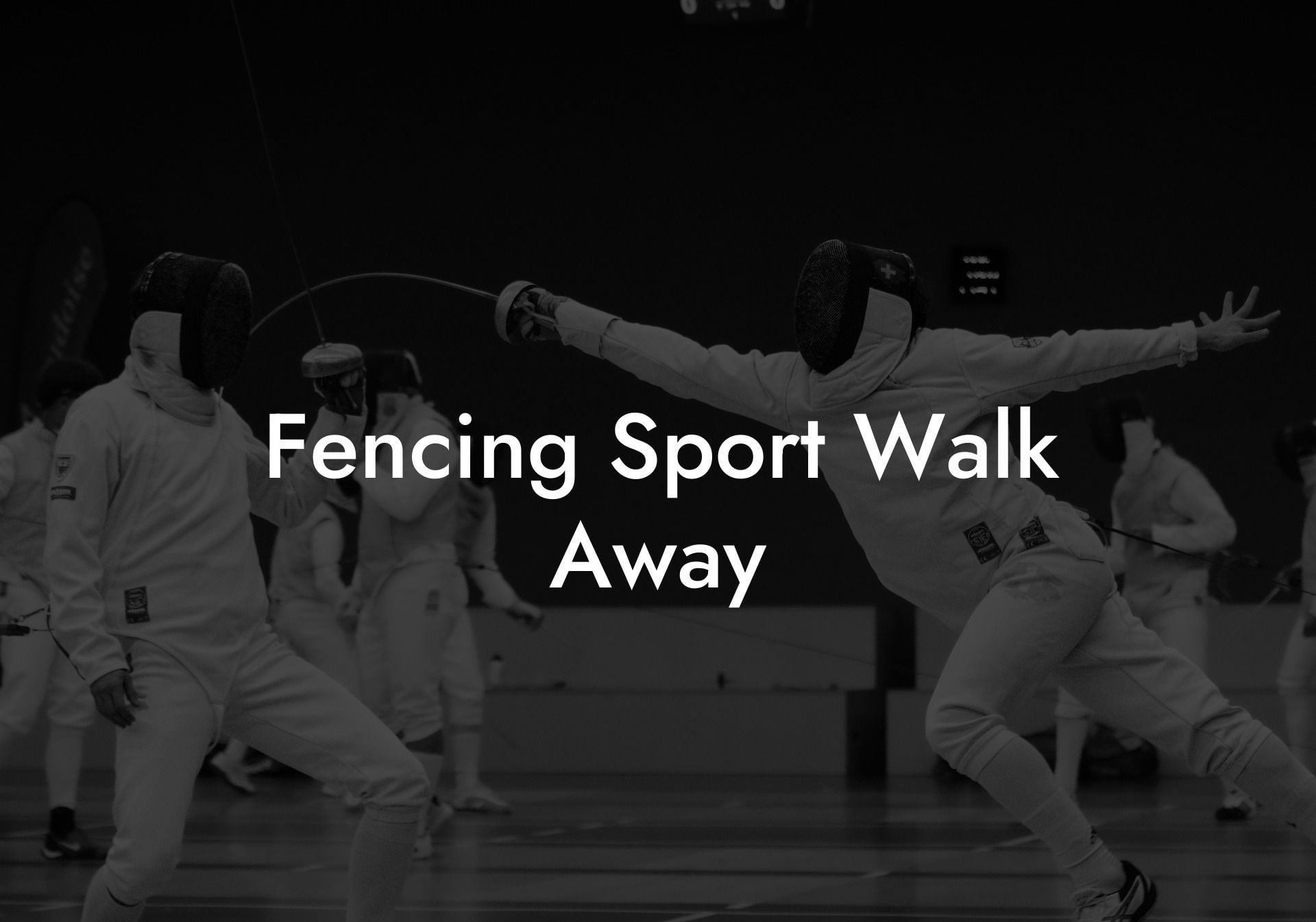 Fencing Sport Walk Away