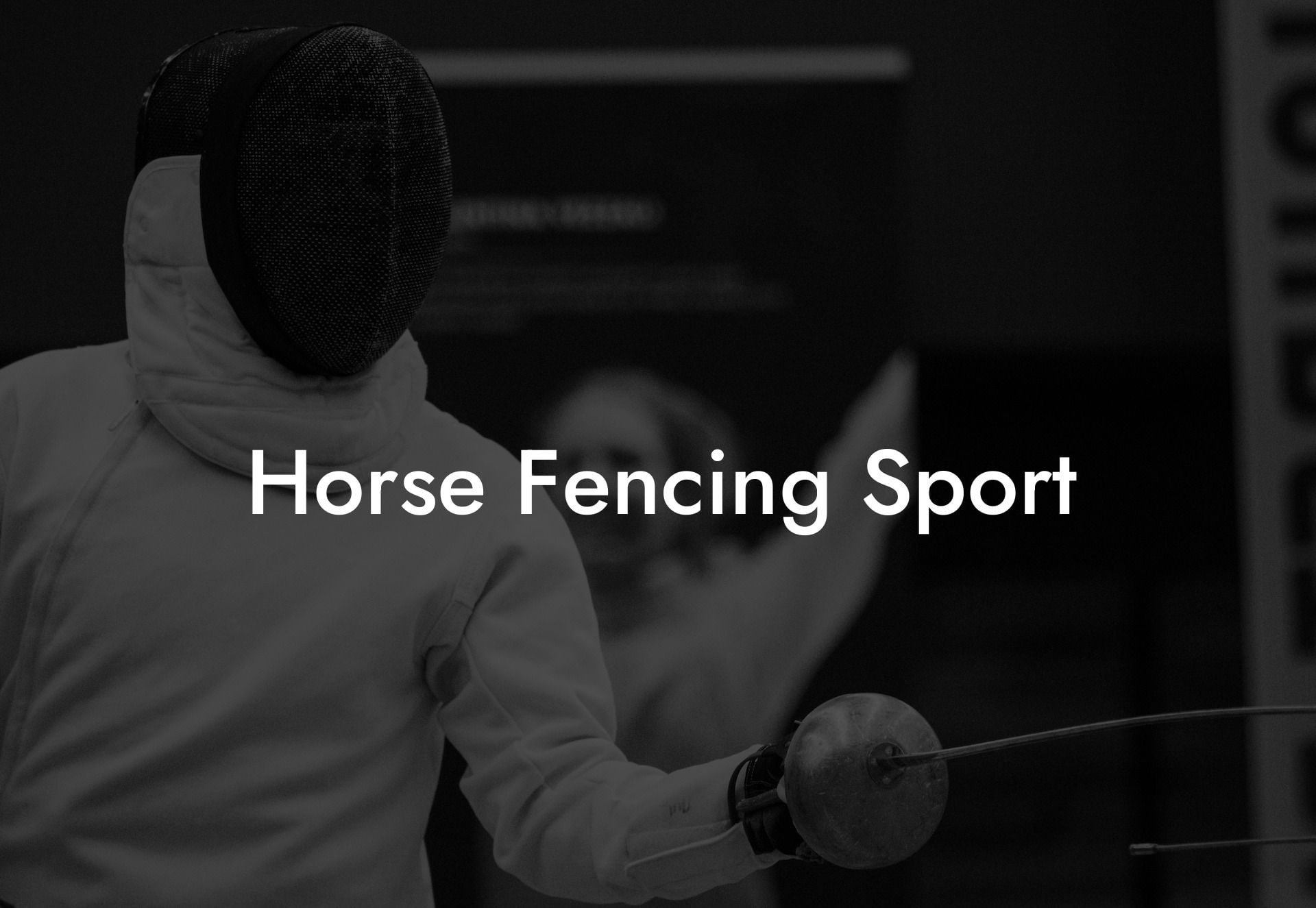 Horse Fencing Sport