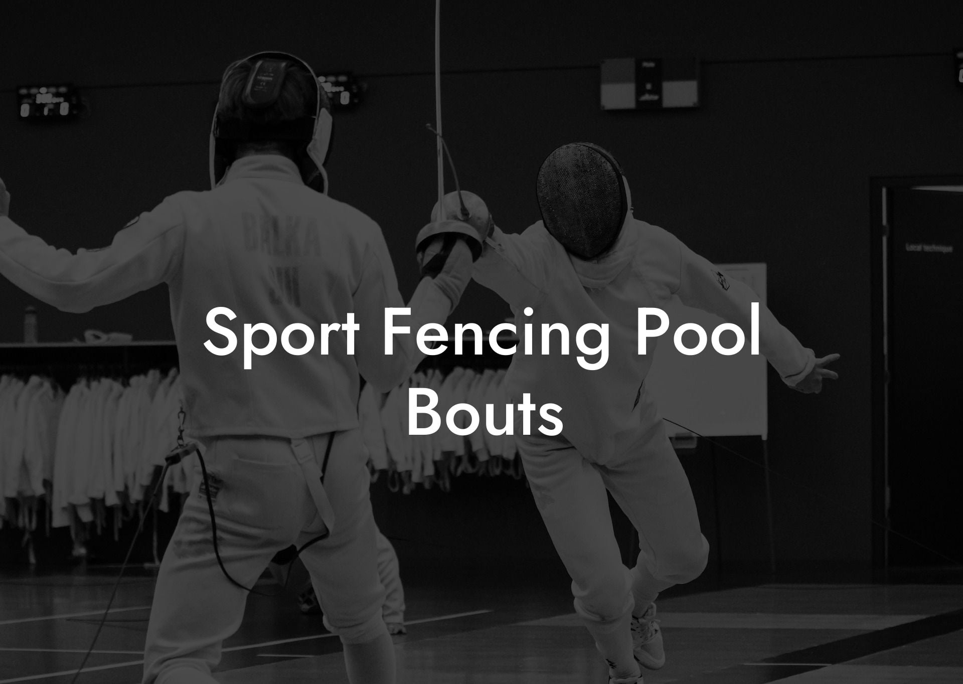 Sport Fencing Pool Bouts