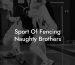 Sport Of Fencing Naughty Brothers