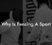 Why Is Fencing A Sport